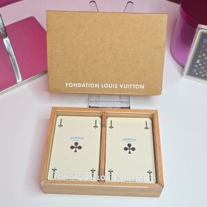 NWT 2 Full Sets Louis Vuitton Fondation Exclusive French-made Playing Cards!